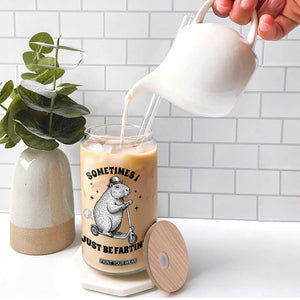 Funny Groundhog Scooter Glass Can Sometimes I Just Be Fartin TS14 Print Your Wear