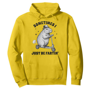 Funny Groundhog Scooter Hoodie Sometimes I Just Be Fartin - Print Your Wear