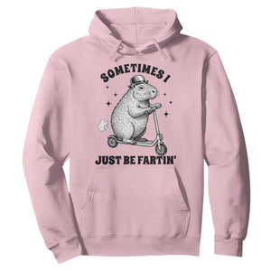 Funny Groundhog Scooter Hoodie Sometimes I Just Be Fartin - Print Your Wear