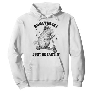 Funny Groundhog Scooter Hoodie Sometimes I Just Be Fartin - Print Your Wear