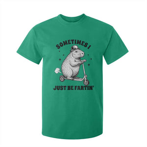 Funny Groundhog Scooter T Shirt For Kid Sometimes I Just Be Fartin TS14 Irish Green Print Your Wear