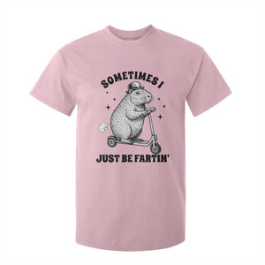 Funny Groundhog Scooter T Shirt For Kid Sometimes I Just Be Fartin TS14 Light Pink Print Your Wear