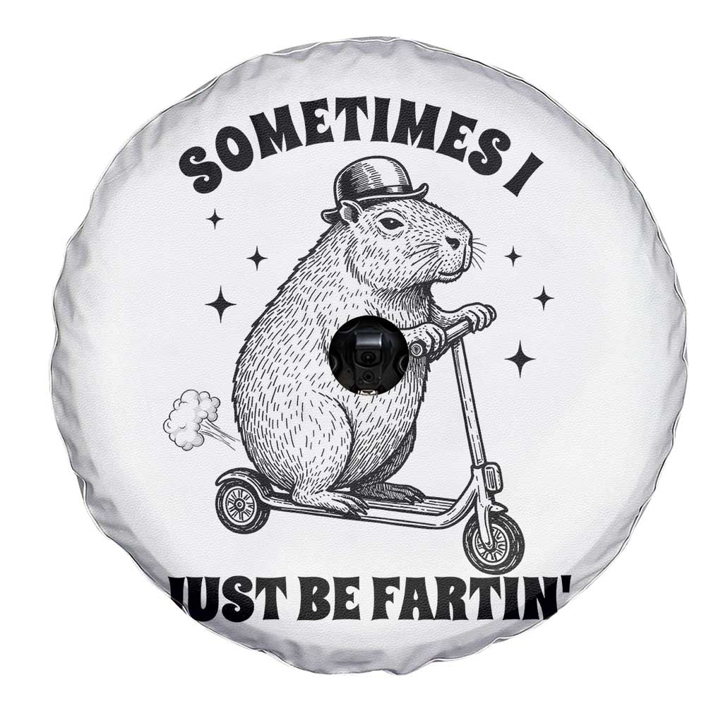 Funny Groundhog Scooter Spare Tire Cover Sometimes I Just Be Fartin TS14 Print Your Wear