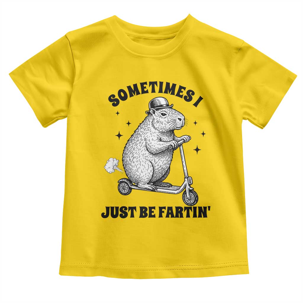Funny Groundhog Scooter Toddler T Shirt Sometimes I Just Be Fartin TS14 Daisy Print Your Wear