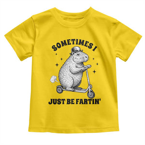 Funny Groundhog Scooter Toddler T Shirt Sometimes I Just Be Fartin TS14 Daisy Print Your Wear