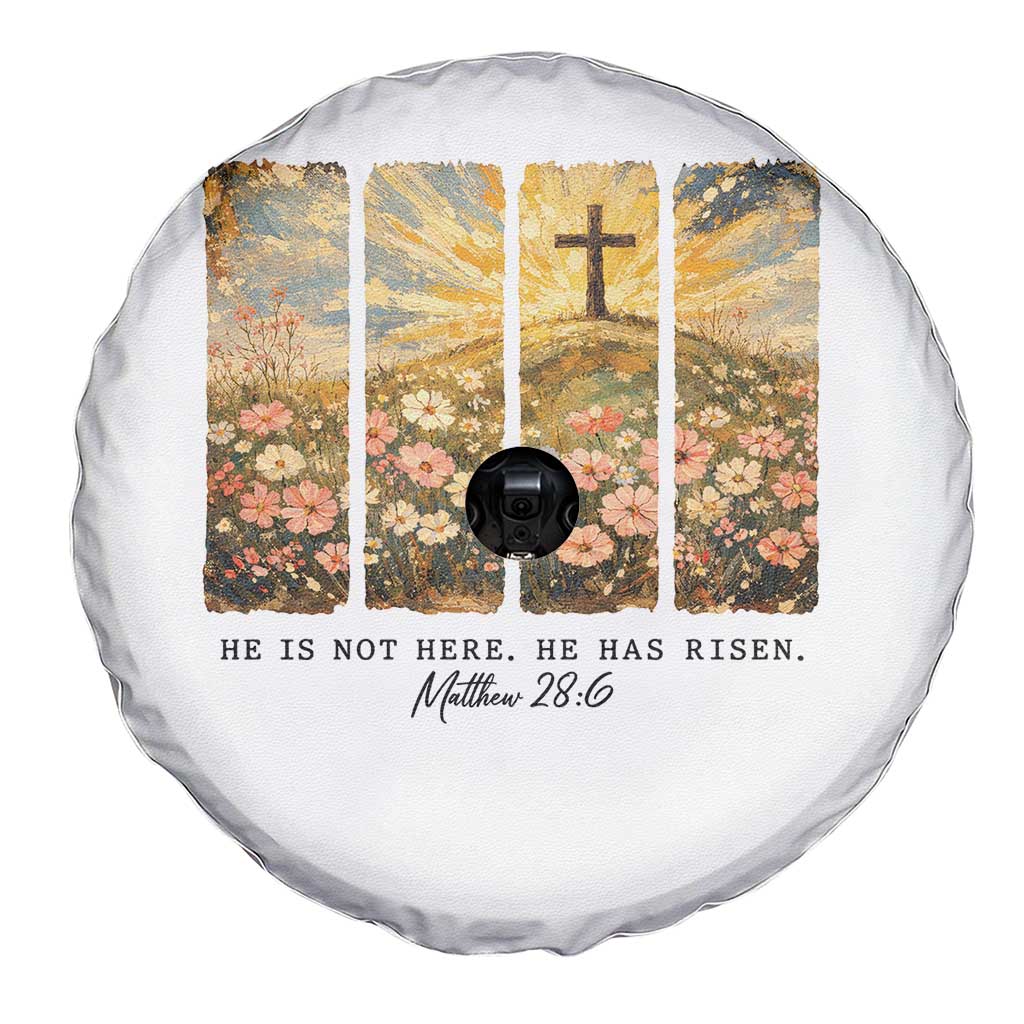 He Is Not Here He Is Risen Spare Tire Cover Christian Easter Bible Verse TS14 Print Your Wear