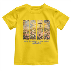 He Is Not Here He Is Risen Toddler T Shirt Christian Easter Bible Verse TS14 Daisy Print Your Wear