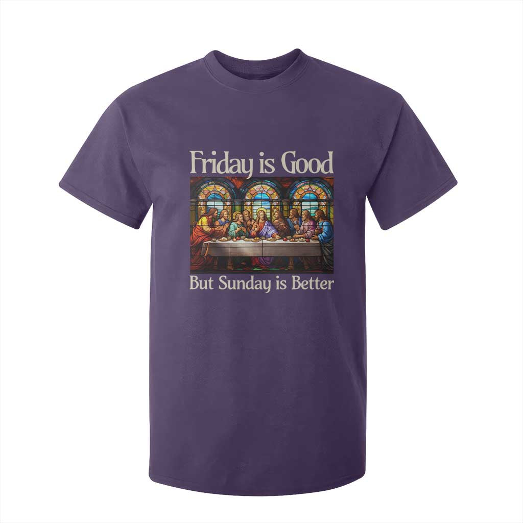 Christian Easter T Shirt For Kid Friday is Good Sunday is Better TS14 Purple Print Your Wear