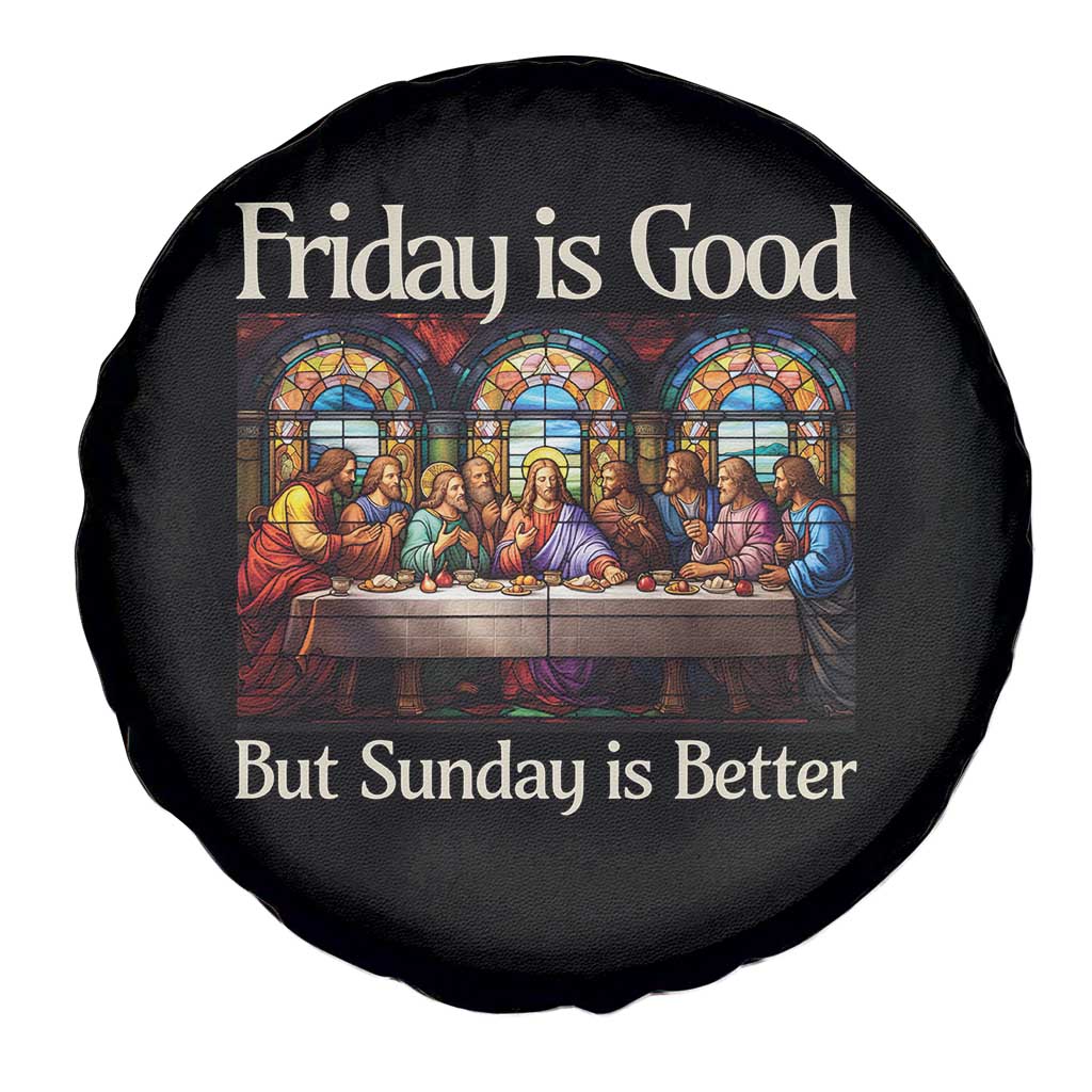 Christian Easter Spare Tire Cover Friday is Good Sunday is Better TS14 Print Your Wear