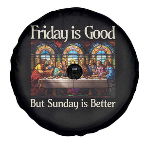 Christian Easter Spare Tire Cover Friday is Good Sunday is Better TS14 Print Your Wear