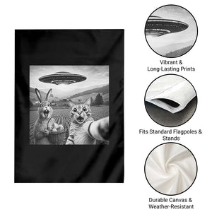 Funny Easter Garden Flag Christian Cat Selfie Bunny Meme TS14 Print Your Wear