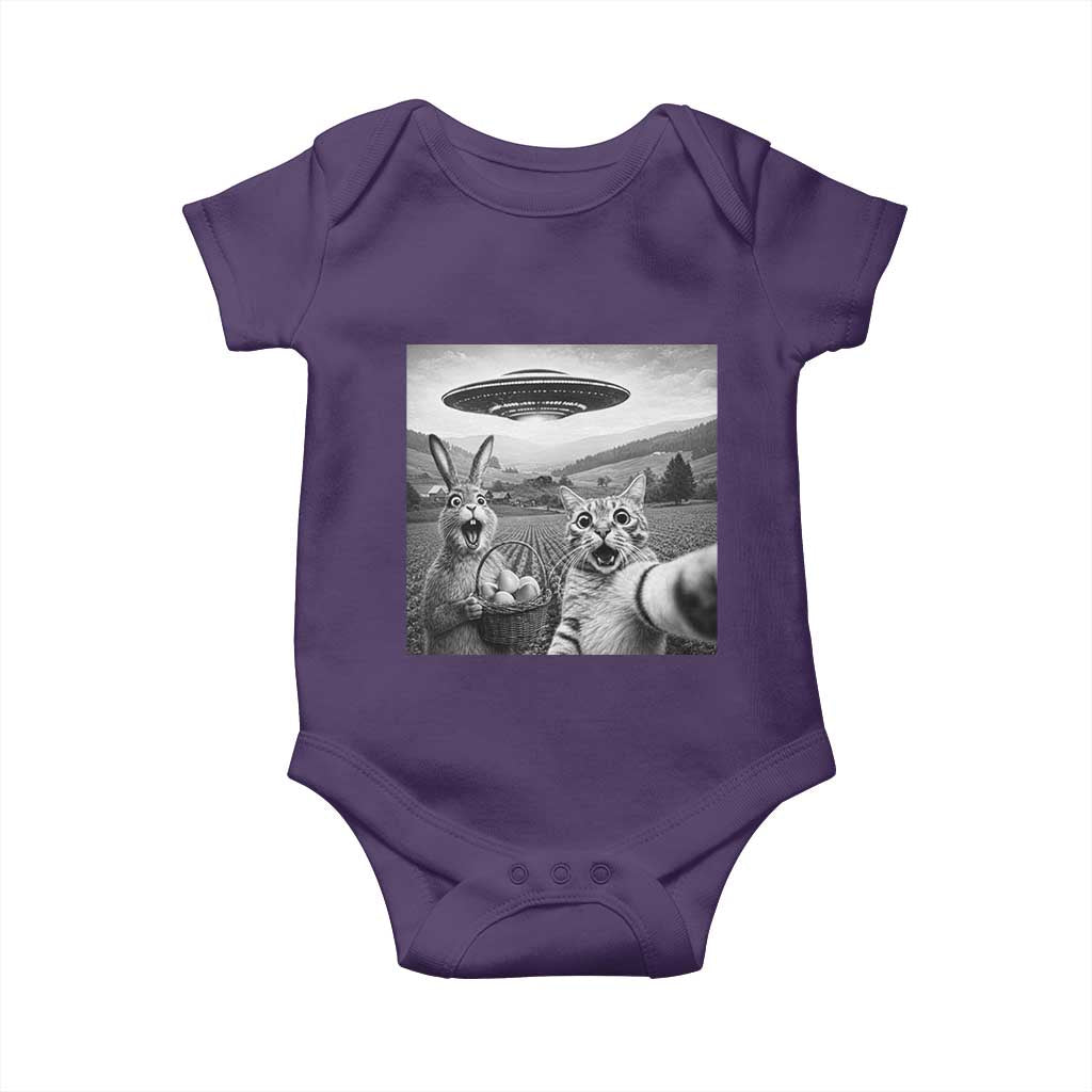 Funny Easter Baby Onesie Christian Cat Selfie Bunny Meme TS14 Purple Print Your Wear