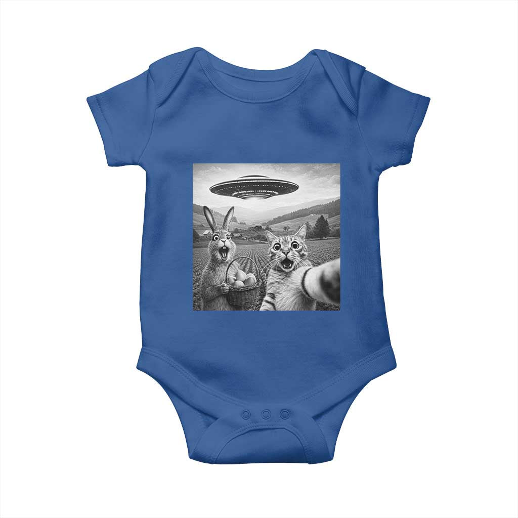 Funny Easter Baby Onesie Christian Cat Selfie Bunny Meme TS14 Royal Blue Print Your Wear