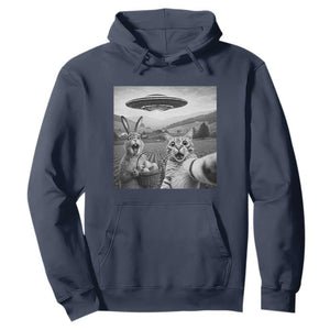 Funny Easter Hoodie Christian Cat Selfie Bunny Meme TS14 Navy Print Your Wear