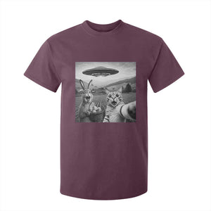 Funny Easter T Shirt For Kid Christian Cat Selfie Bunny Meme TS14 Maroon Print Your Wear
