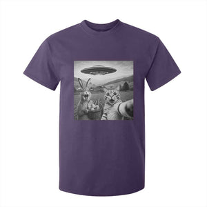 Funny Easter T Shirt For Kid Christian Cat Selfie Bunny Meme TS14 Purple Print Your Wear