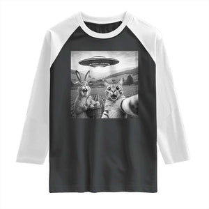 Funny Easter Raglan Shirt Christian Cat Selfie Bunny Meme TS14 Black White Print Your Wear