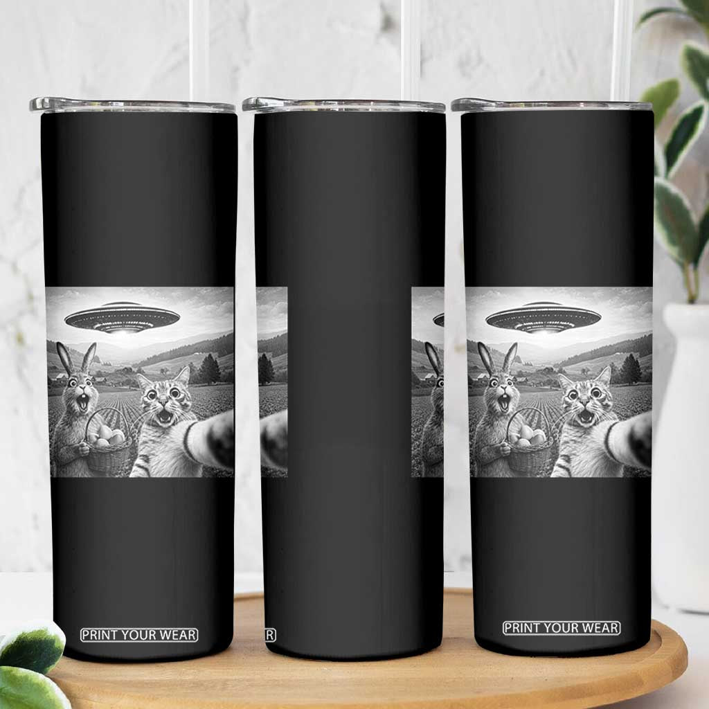 Funny Easter Skinny Tumbler Christian Cat Selfie Bunny Meme TS14 Print Your Wear