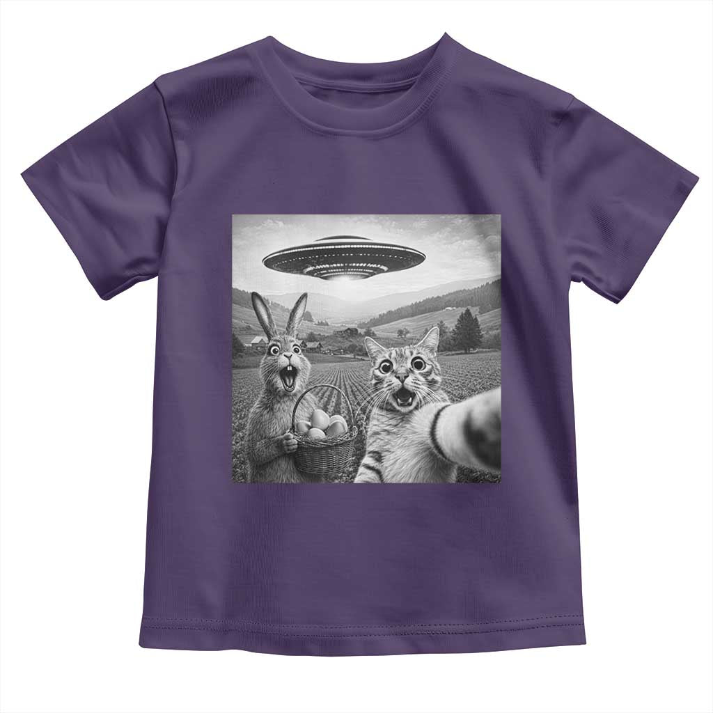 Funny Easter Toddler T Shirt Christian Cat Selfie Bunny Meme TS14 Purple Print Your Wear