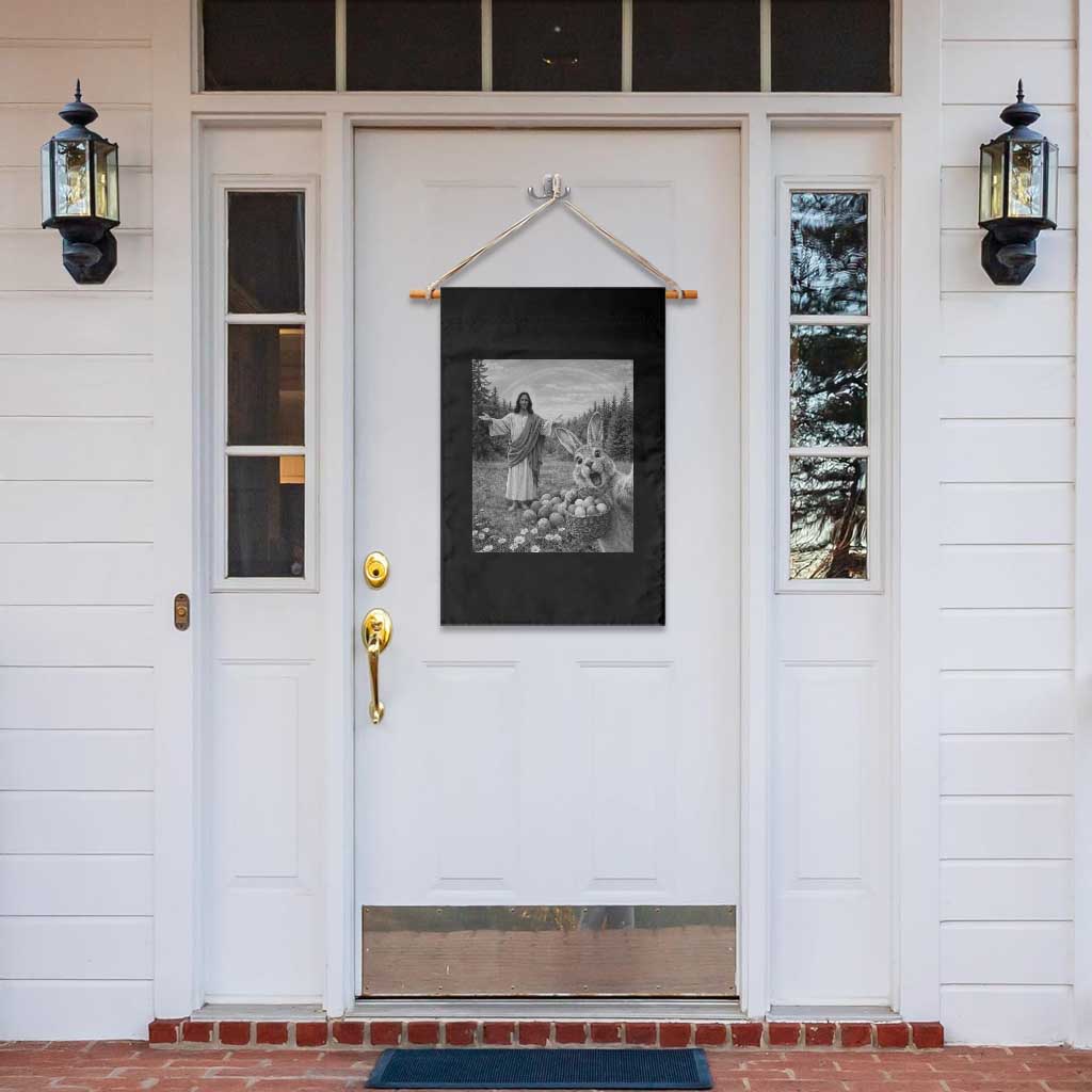 Funny Easter Jesus Garden Flag Christian Jesus Bunny Selfie Religious TS14 Print Your Wear