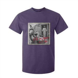 Funny Easter Jesus T Shirt For Kid Christian Jesus Come Back Bunny Selfie TS14 Purple Print Your Wear