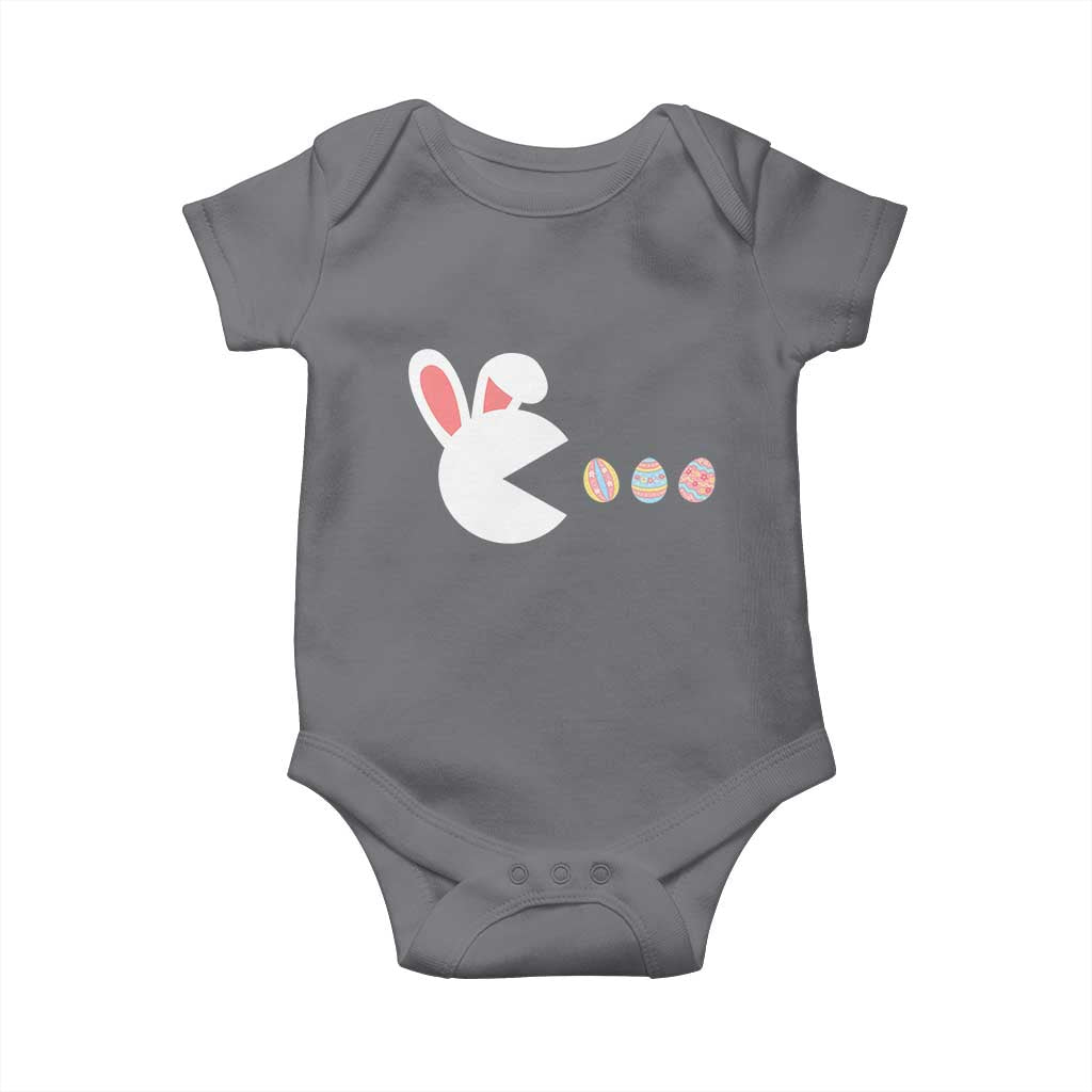 Funny Easter Baby Onesie Bunny Gamer Egg Hunter TS14 Charcoal Print Your Wear
