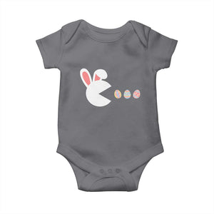 Funny Easter Baby Onesie Bunny Gamer Egg Hunter TS14 Charcoal Print Your Wear
