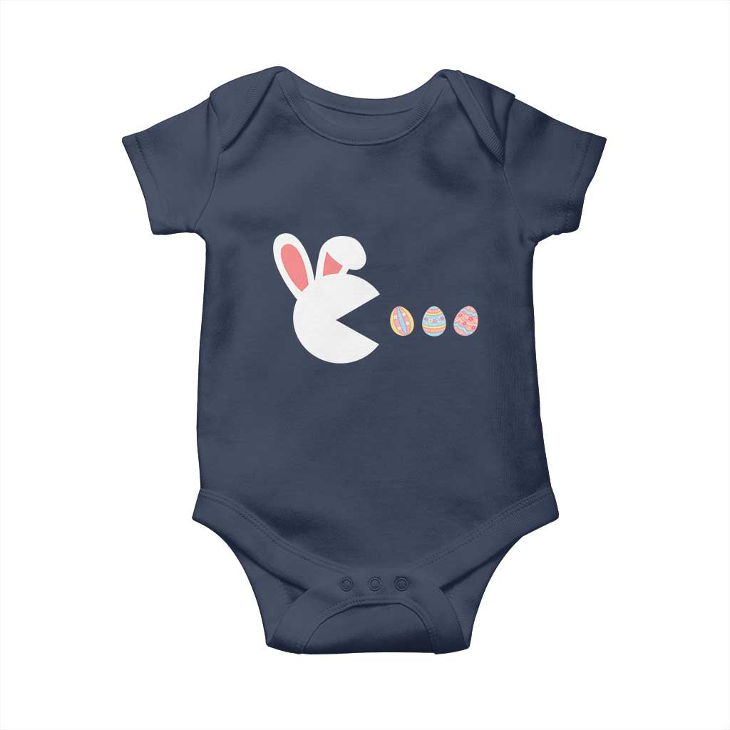 Funny Easter Baby Onesie Bunny Gamer Egg Hunter TS14 Navy Print Your Wear