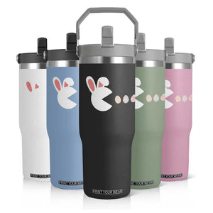 Funny Easter Flip Straw Tumbler Bunny Gamer Egg Hunter TS14 Print Your Wear