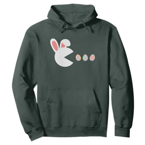 Funny Easter Hoodie Bunny Gamer Egg Hunter TS14 Dark Forest Green Print Your Wear