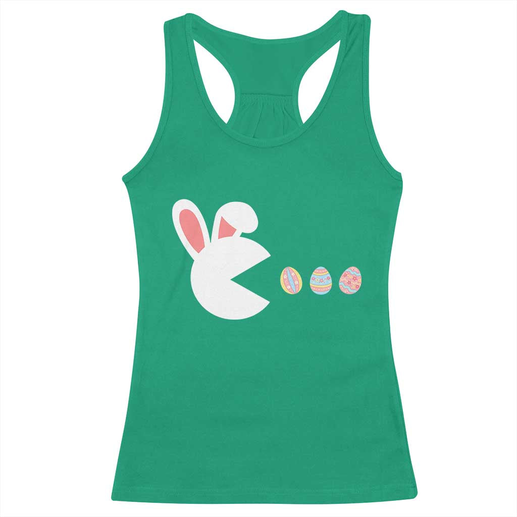 Funny Easter Racerback Tank Top Bunny Gamer Egg Hunter TS14 Irish Green Print Your Wear