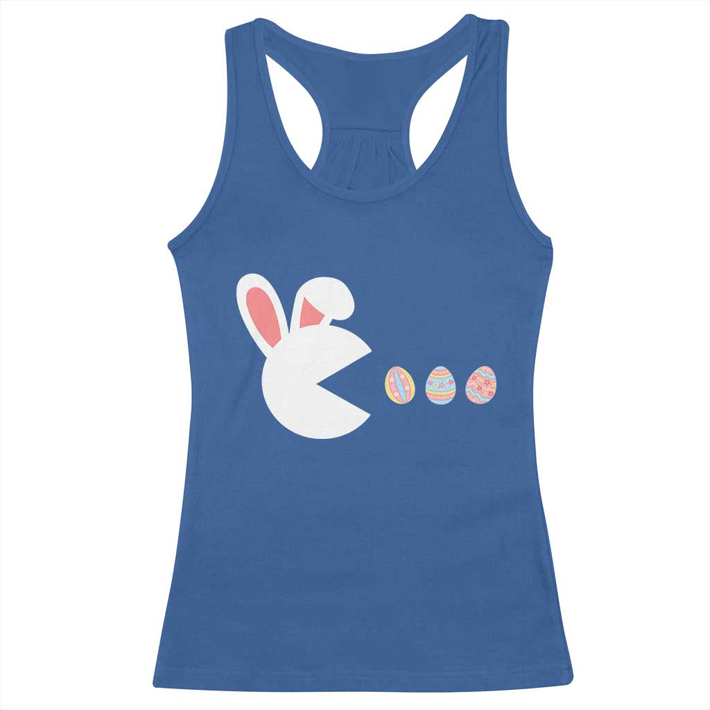 Funny Easter Racerback Tank Top Bunny Gamer Egg Hunter TS14 Royal Blue Print Your Wear