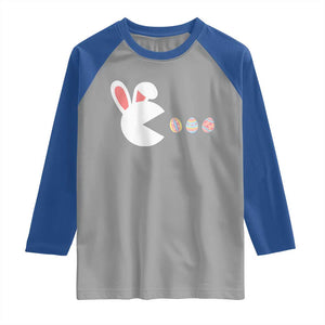 Funny Easter Raglan Shirt Bunny Gamer Egg Hunter TS14 Sport Gray Royal Print Your Wear