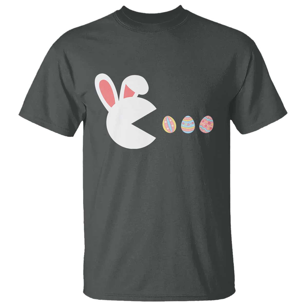 Funny Easter T Shirt Bunny Gamer Egg Hunter TS14 Dark Heather Print Your Wear