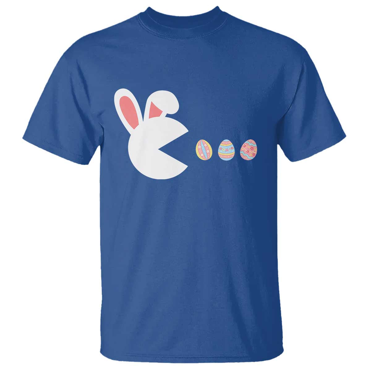 Funny Easter T Shirt Bunny Gamer Egg Hunter TS14 Royal Blue Print Your Wear