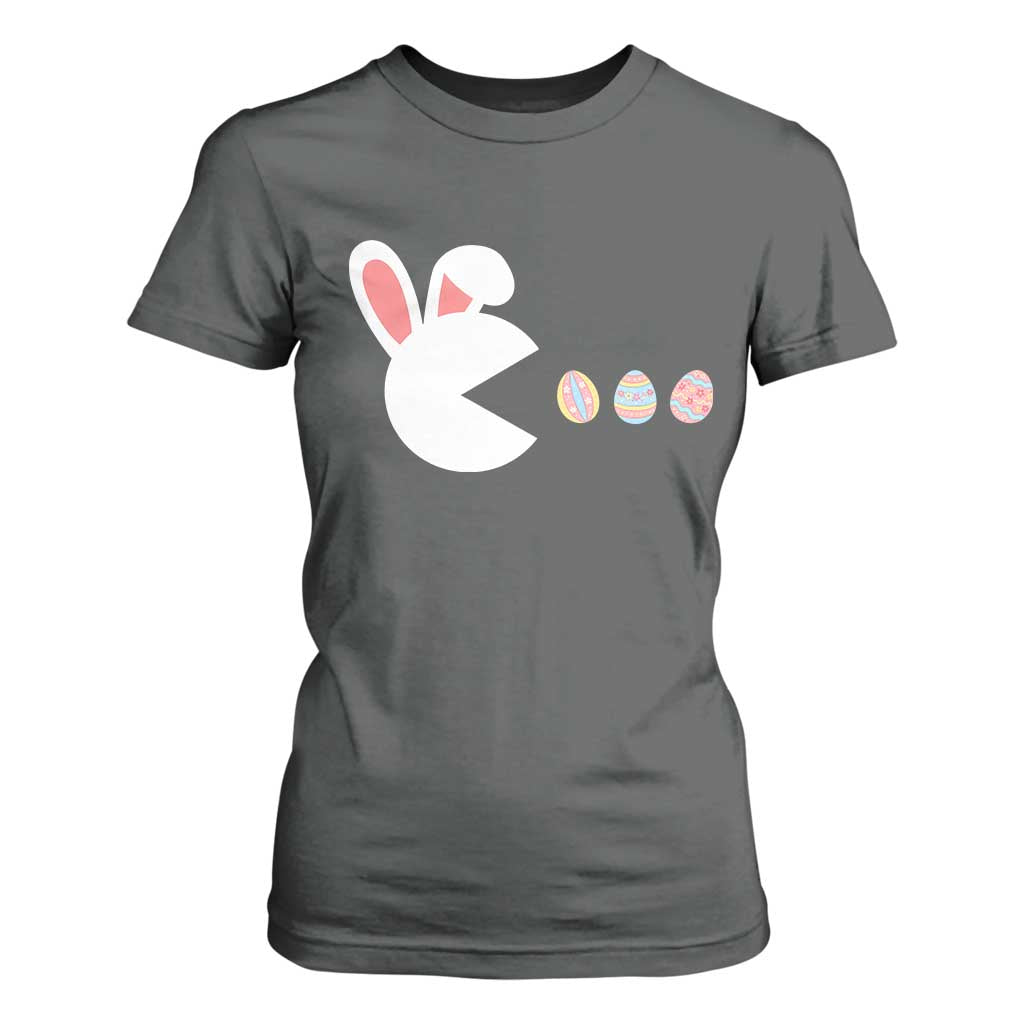 Funny Easter T Shirt For Women Bunny Gamer Egg Hunter TS14 Dark Heather Print Your Wear