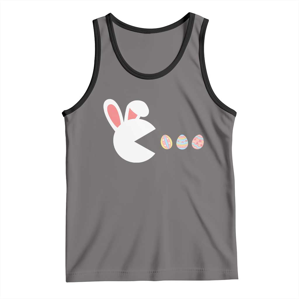 Funny Easter Tank Top Bunny Gamer Egg Hunter TS14 Deep Heather Black Print Your Wear