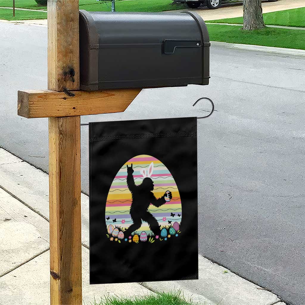 Funny Bigfot Easter Garden Flag Sasquatch Rock On Rabbit TS14 Print Your Wear