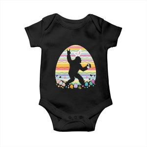 Funny Bigfot Easter Baby Onesie Sasquatch Rock On Rabbit TS14 Black Print Your Wear
