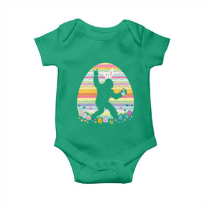 Funny Bigfot Easter Baby Onesie Sasquatch Rock On Rabbit TS14 Irish Green Print Your Wear