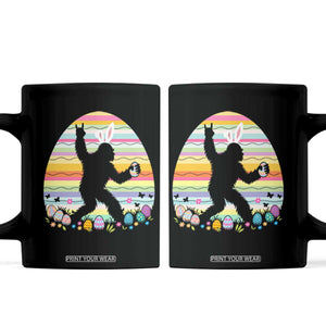 Funny Bigfot Easter Coffee Mug Sasquatch Rock On Rabbit TS14 Black Print Your Wear