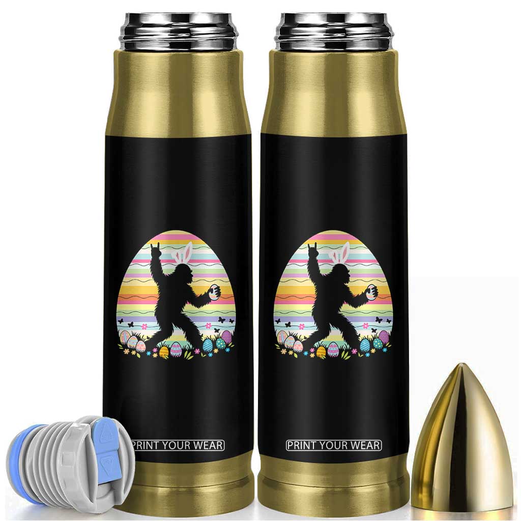 Funny Bigfot Easter Bullet Tumbler Sasquatch Rock On Rabbit TS14 Black Print Your Wear