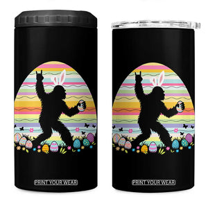 Funny Bigfot Easter 4 in 1 Can Cooler Tumbler Sasquatch Rock On Rabbit TS14 One Size: 16 oz Black Print Your Wear