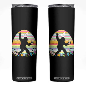 Funny Bigfot Easter Skinny Tumbler Sasquatch Rock On Rabbit TS14 Black Print Your Wear