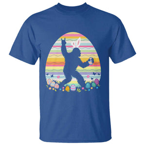 Funny Bigfot Easter T Shirt Sasquatch Rock On Rabbit TS14 Royal Blue Print Your Wear