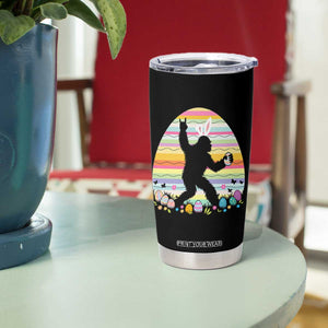 Funny Bigfot Easter Tumbler Cup Sasquatch Rock On Rabbit TS14 Print Your Wear