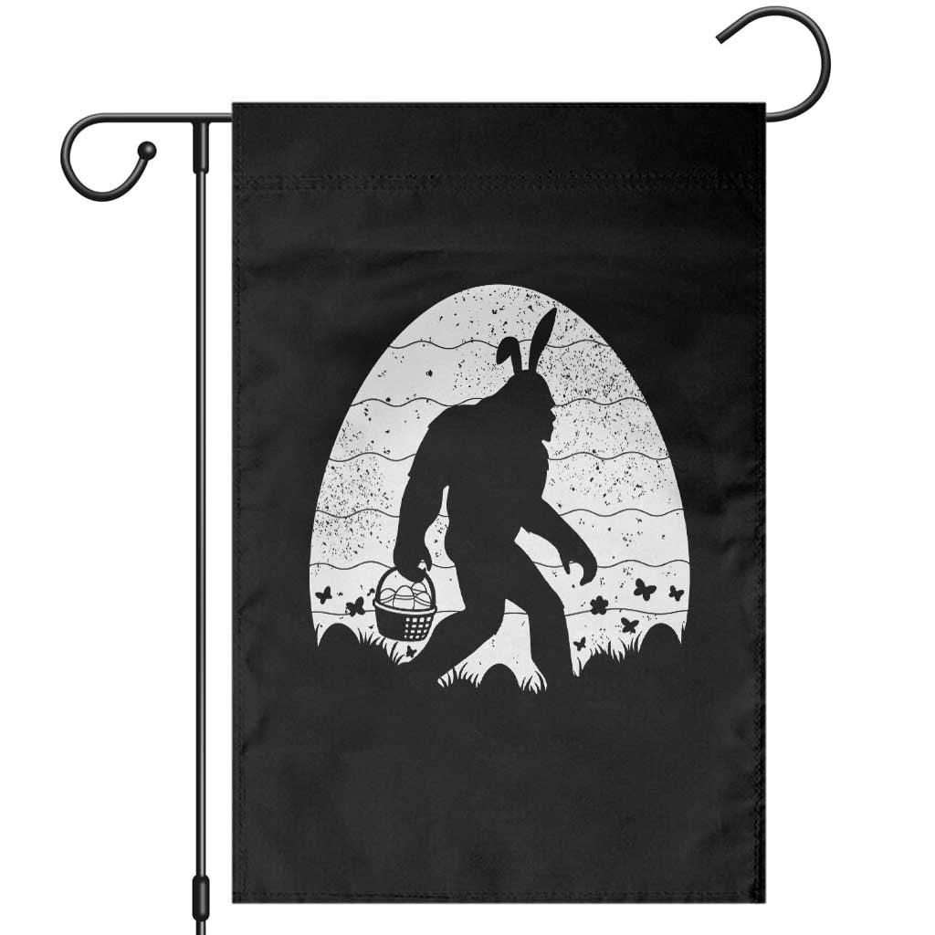 Funny Bigfot Easter Garden Flag Sasquatch Rabbit Night Stroll Moon Egg TS14 Black Print Your Wear