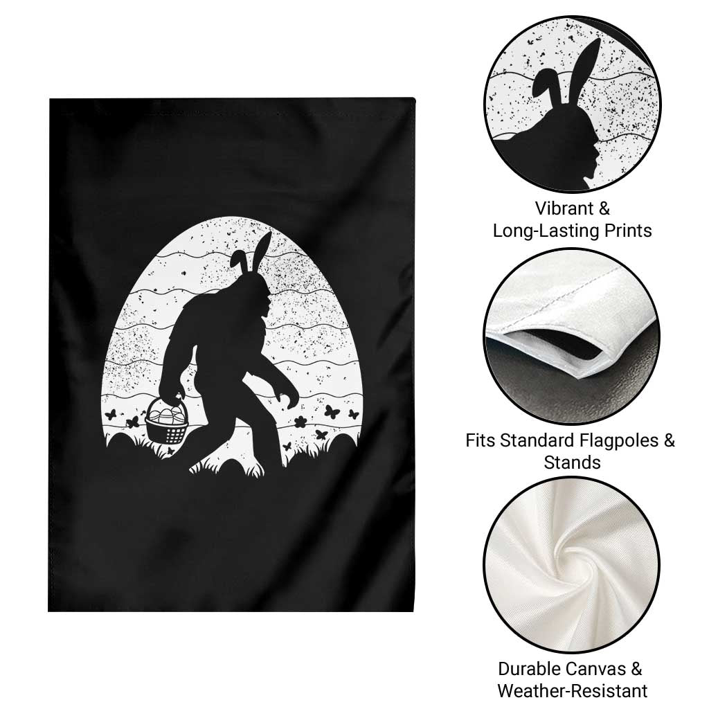 Funny Bigfot Easter Garden Flag Sasquatch Rabbit Night Stroll Moon Egg TS14 Print Your Wear