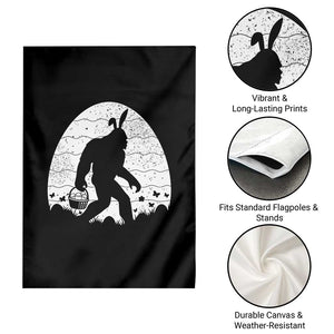Funny Bigfot Easter Garden Flag Sasquatch Rabbit Night Stroll Moon Egg TS14 Print Your Wear