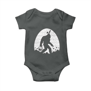 Funny Bigfot Easter Baby Onesie Sasquatch Rabbit Night Stroll Moon Egg TS14 Dark Heather Print Your Wear